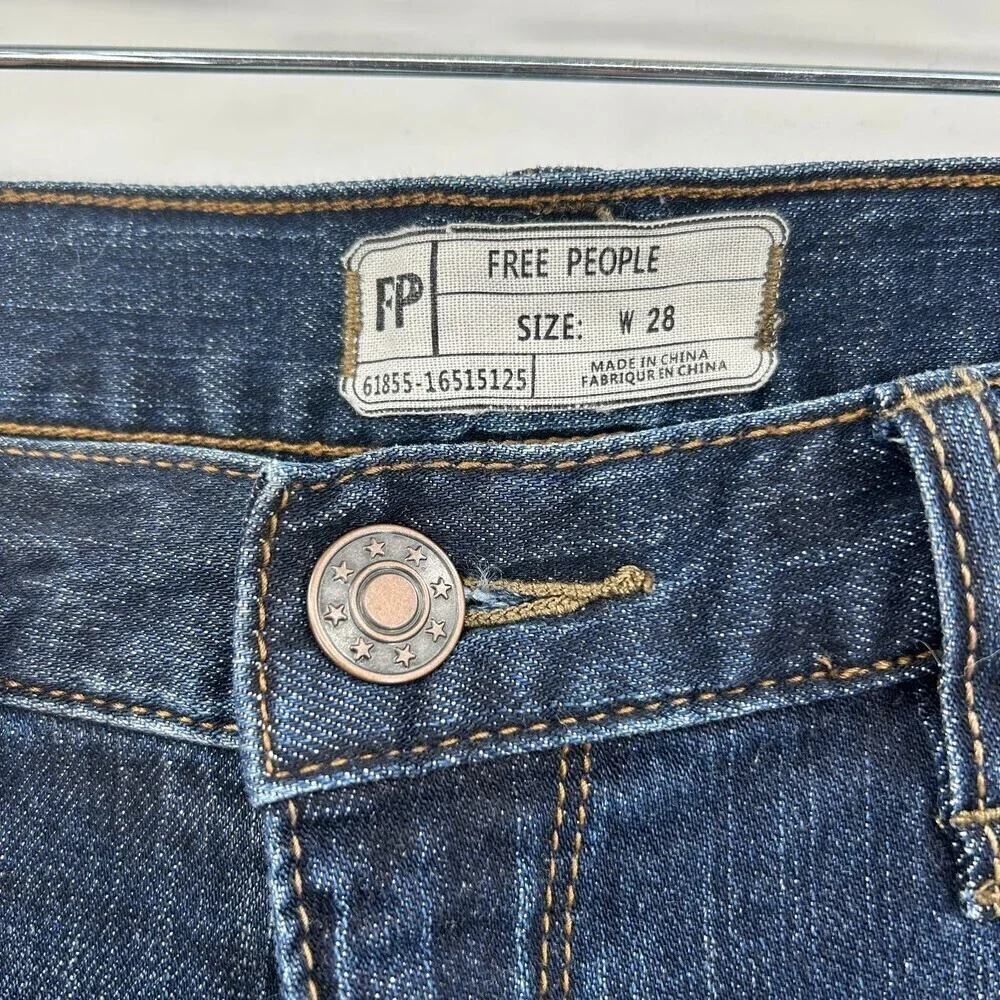 FREE PEOPLE Tijuana Blue Denim Casual Skinny Jeans Size 28